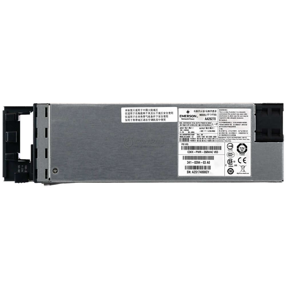 C3KX-PWR-350WAC CISCO 350W AC POWER SUPPLY FOR CISCO CATALYST 3750-X SERIES
